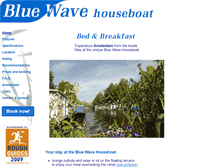 Tablet Screenshot of bluewavehouseboat.com
